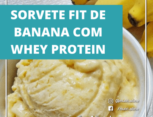 Sorvete fit com Whey Protein