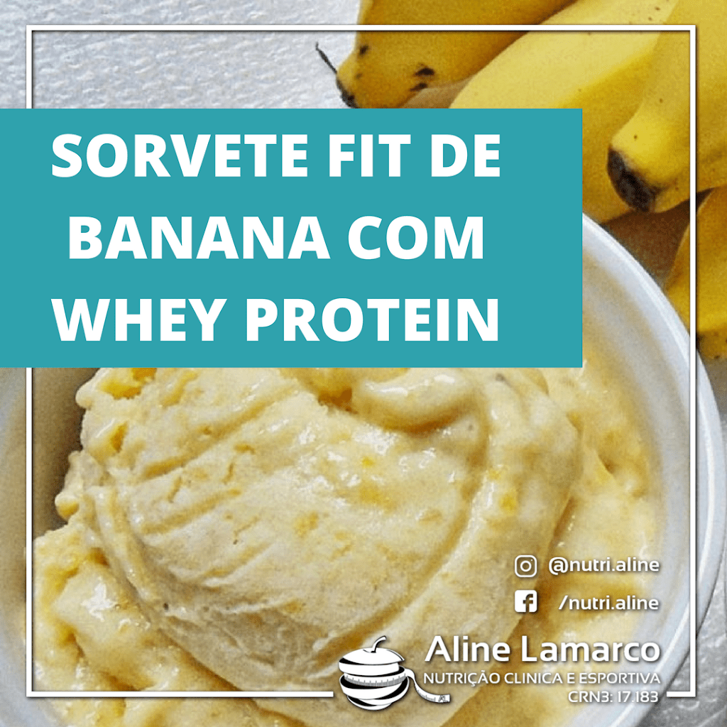 Sorvete de Banana Whey Protein